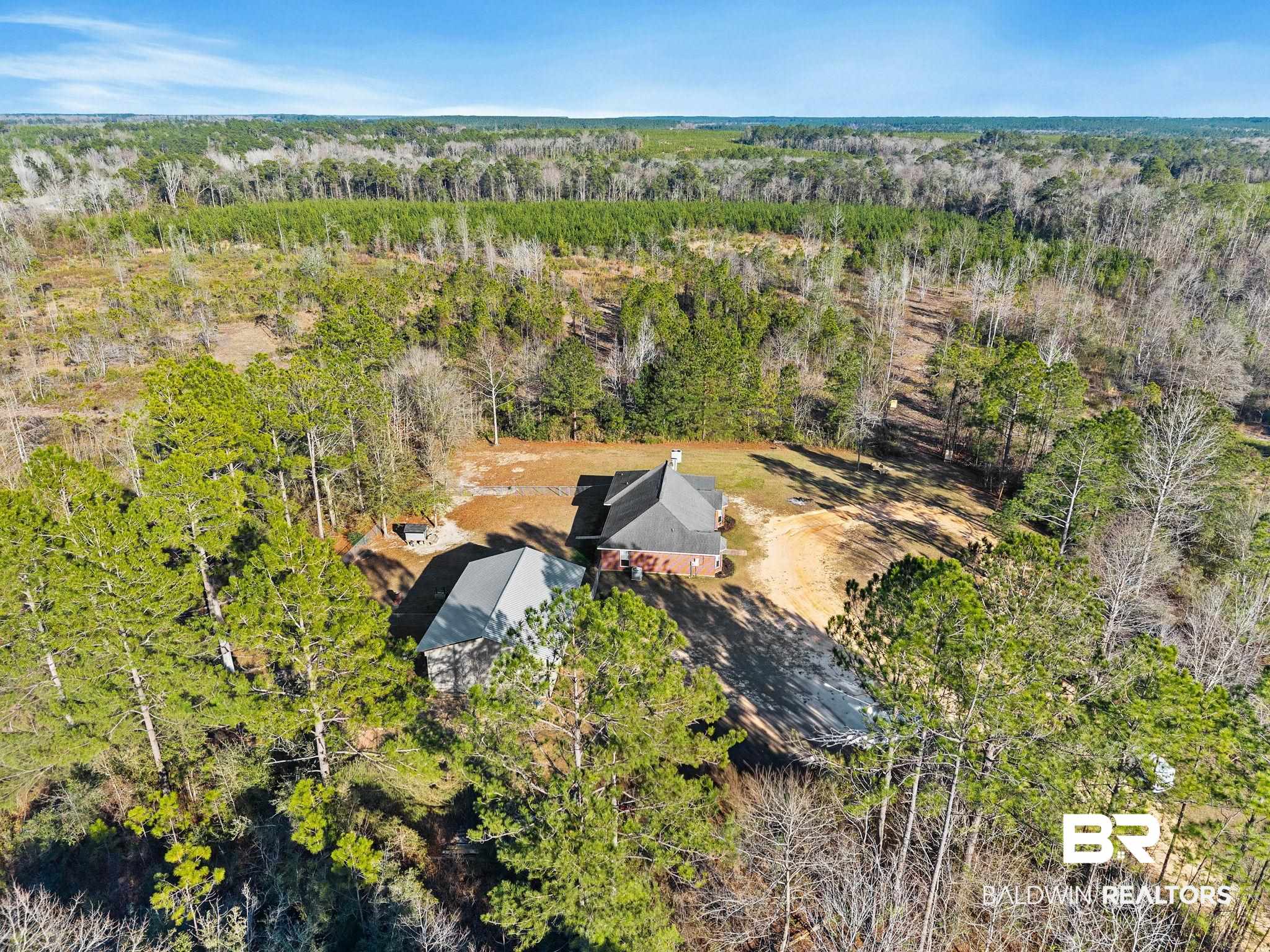 55750 Lottie Road Perdido, AL 36562 - Photo 17 of 84 Aerial view of sparsely populated area