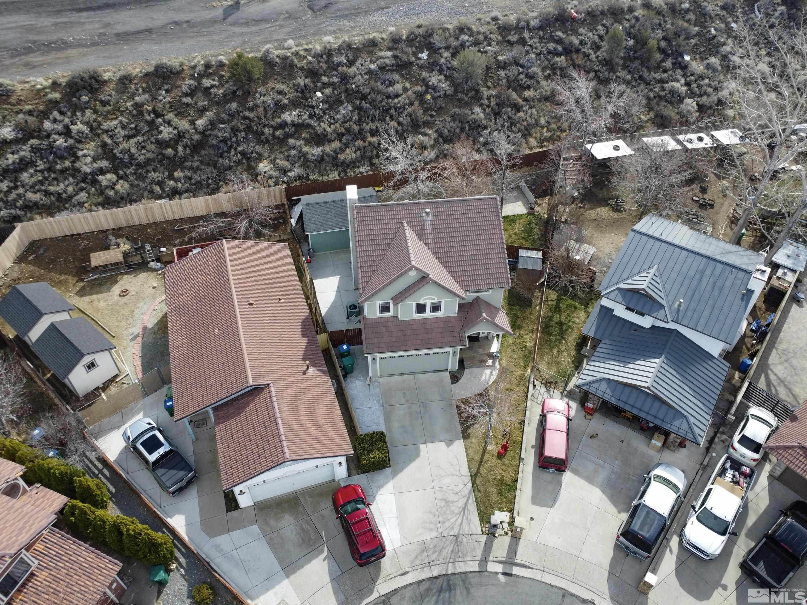 6750 Peppermint Court Reno, NV 89506 - Photo 33 of 33 an aerial view of multiple houses with outdoor space