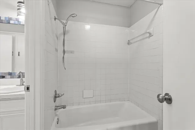 a room with a washer and dryer