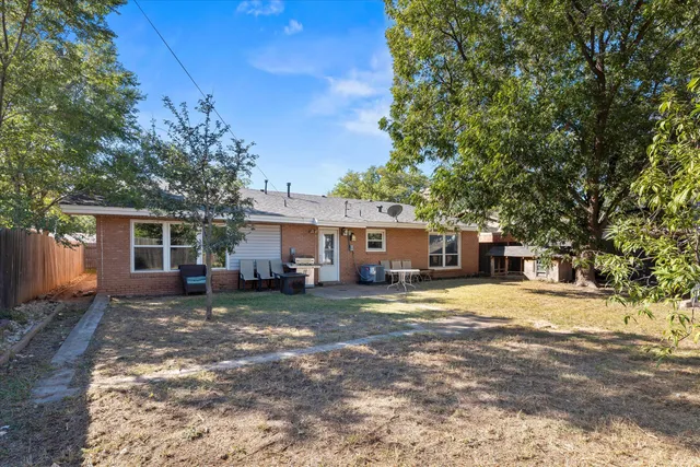 a backyard of a house