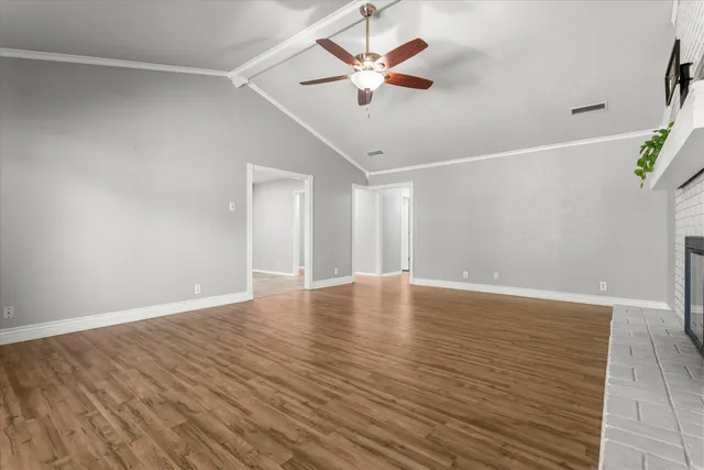 wooden floor in an empty room