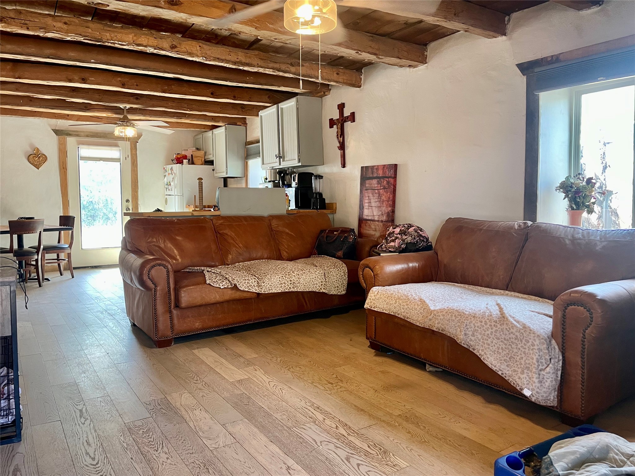 203 Highway 3 Ribera, NM 87560 - Photo 34 of 46 Rock House Living Room