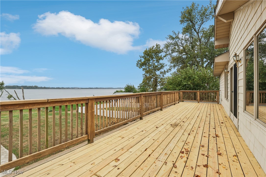 337 Cedar Point Road Sandusky, OH 44870 - Photo 36 of 50 Deck with a water view