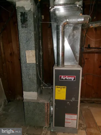 a close view of water heater room