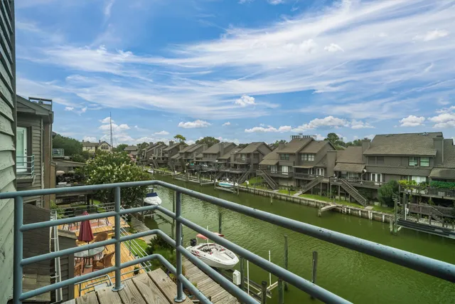 a view of city from a balcony