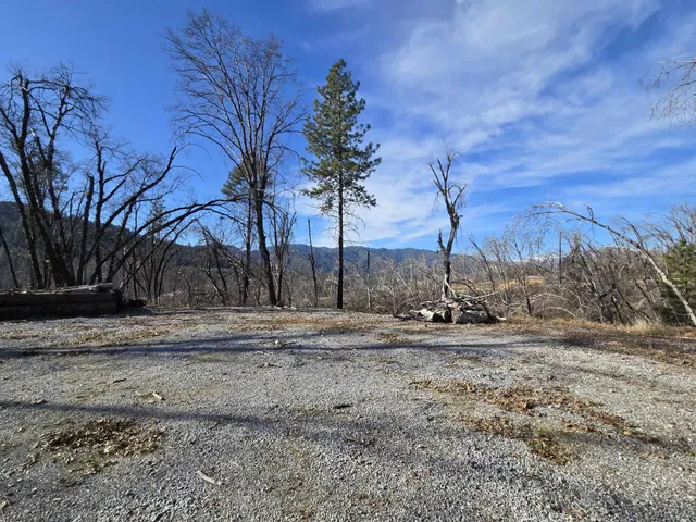 a view of a backyard of the house