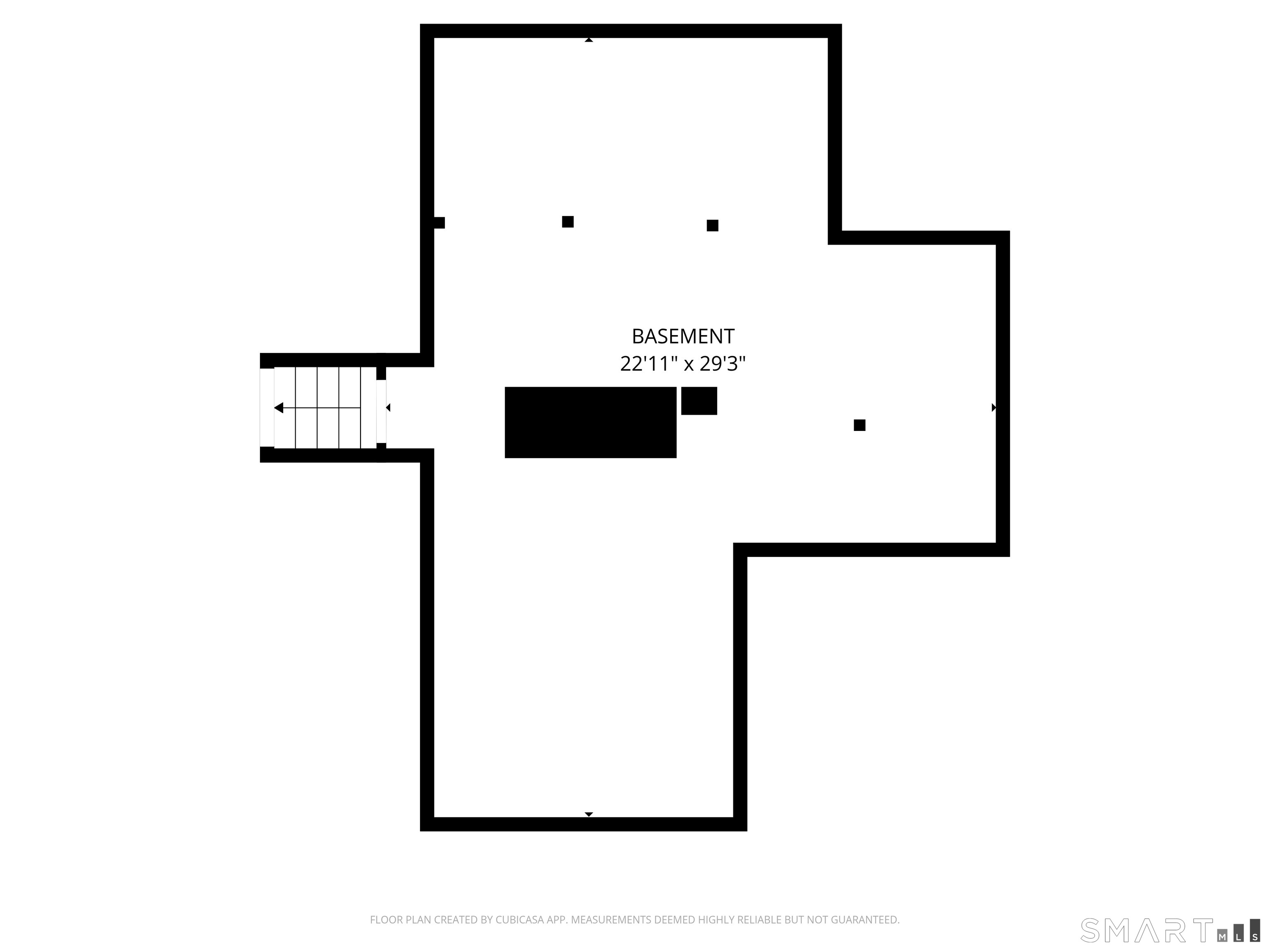 207 Hillcrest Road Bridgeport, CT 06606 - Photo 27 of 28 Basement floor plan
