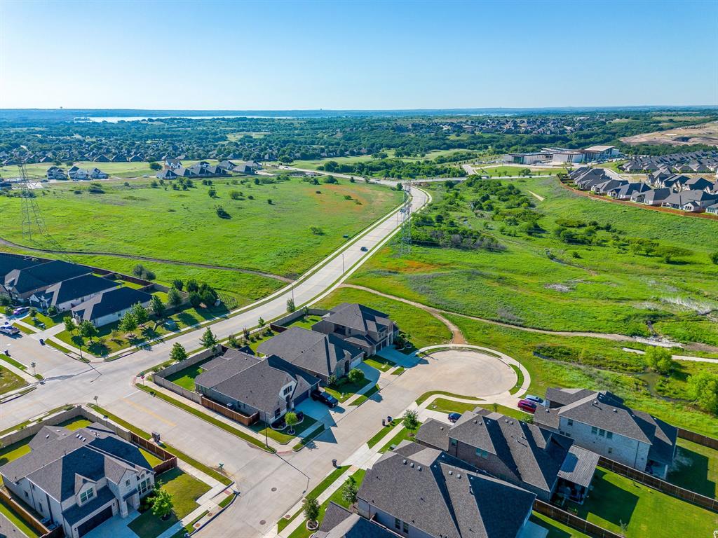 5709 Pope Creek Road Fort Worth, TX 76126 - Photo 2 of 39 Top views of this perfect oversized premium cul-de-sac setting. The adjacent greenbelt will never be built on.