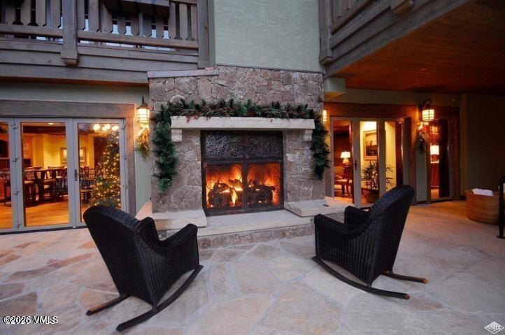 1 Willow Bridge Road, Unit 11 Vail, CO 81657 - Photo 27 of 38 Outdoor Fireplace