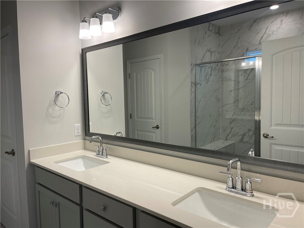 176 Champlain Drive Pooler, GA 31322 - Photo 11 of 22 Double Vanity with Quartz Countertops in Primary
