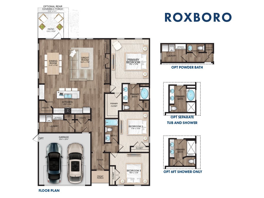 176 Champlain Drive Pooler, GA 31322 - Photo 14 of 22 Rendering only. Plan orientation, colors, details, dimensions and upgrades may differ in actual home.