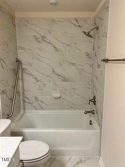 315 Villanova Drive Durham, NC 27713 - Photo 16 of 19 a bathroom with a toilet and a bath tub