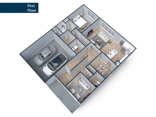 a view of a television