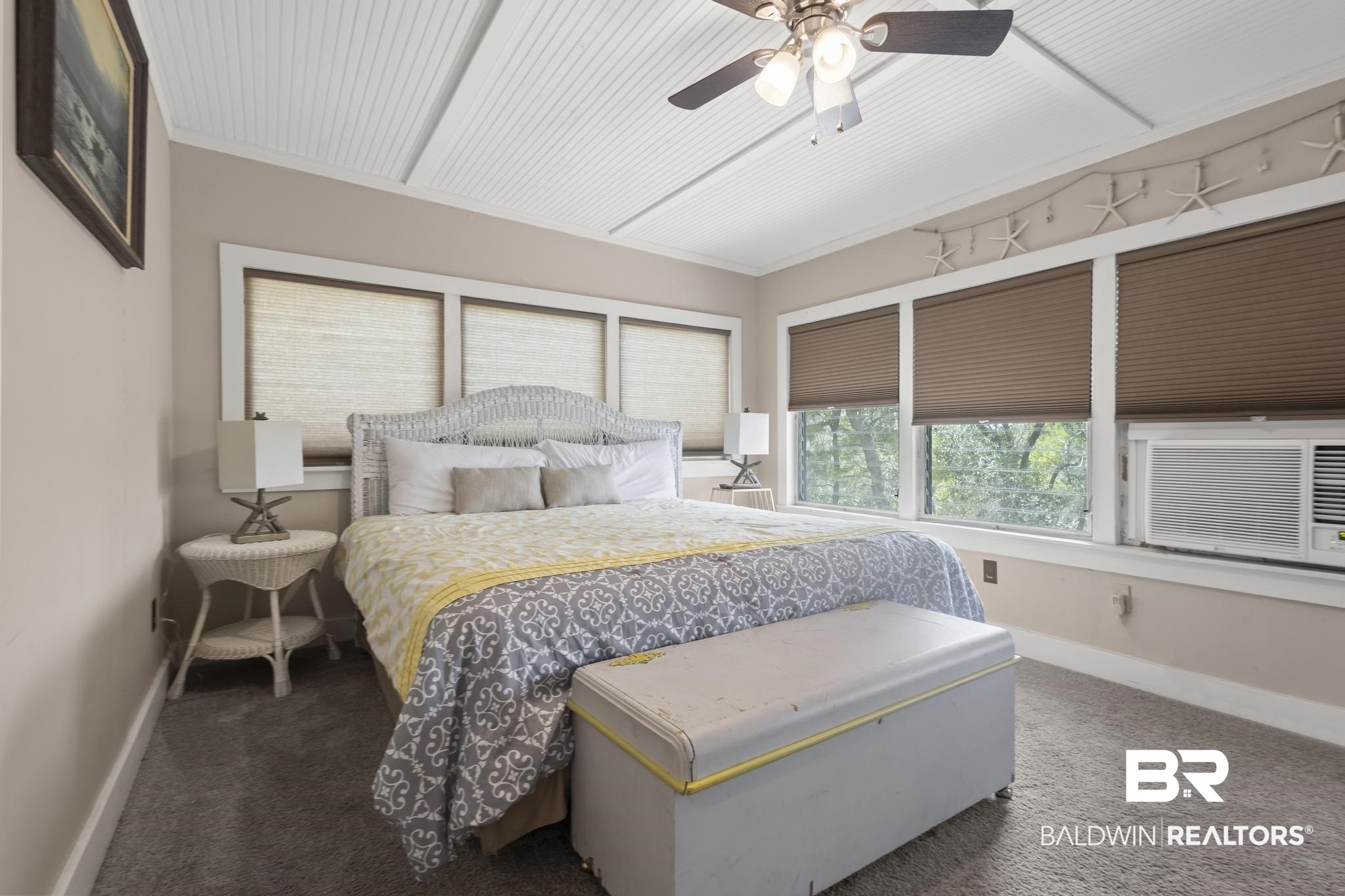 562 Veterans Road Gulf Shores, AL 36542 - Photo 15 of 32 Carpeted bedroom with baseboards and a ceiling fan