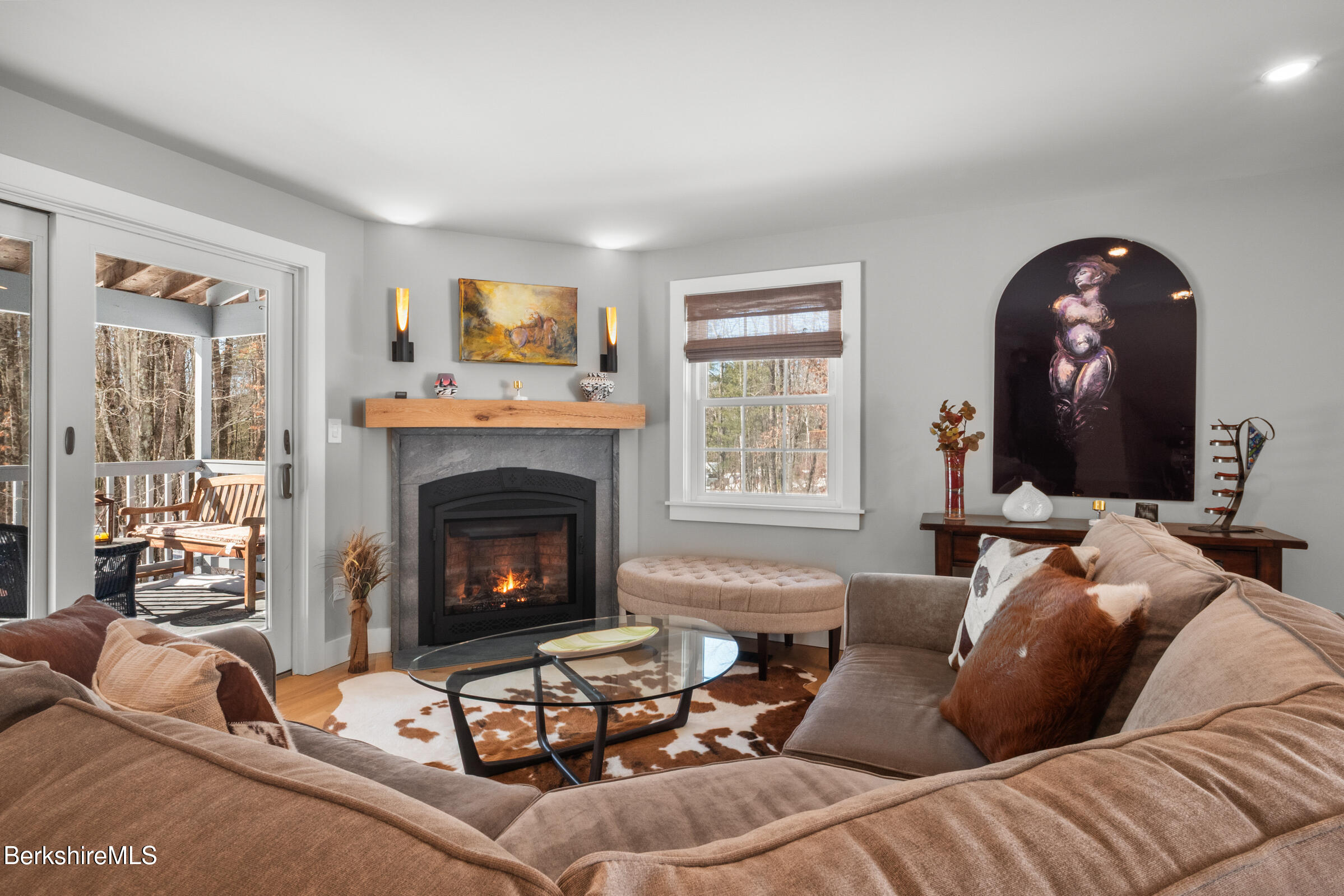 594 Shunpike Road Sheffield, MA 01222 - Photo 3 of 52 a living room with furniture and a fireplace