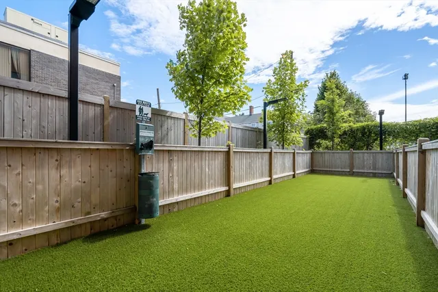 a view of an outdoor space with a house