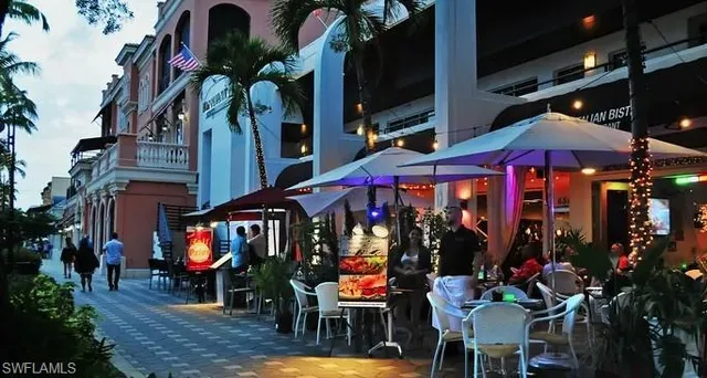 a view of water fountain in front of building