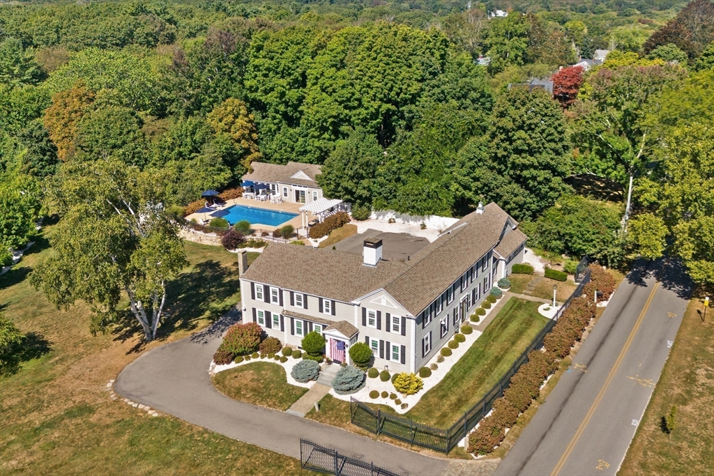 17 Common Street Scituate, MA 02066 - Photo 38 of 39 an aerial view of a house with swimming pool and