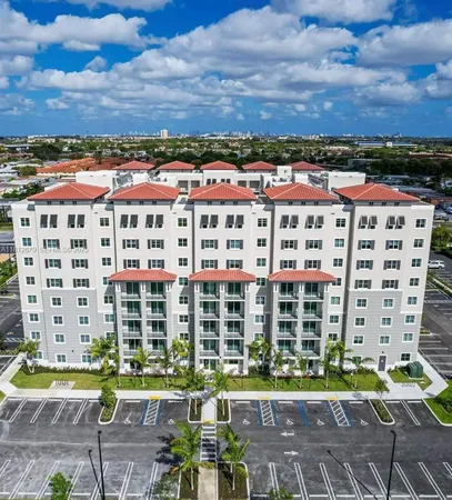 a view of a city with tall buildings