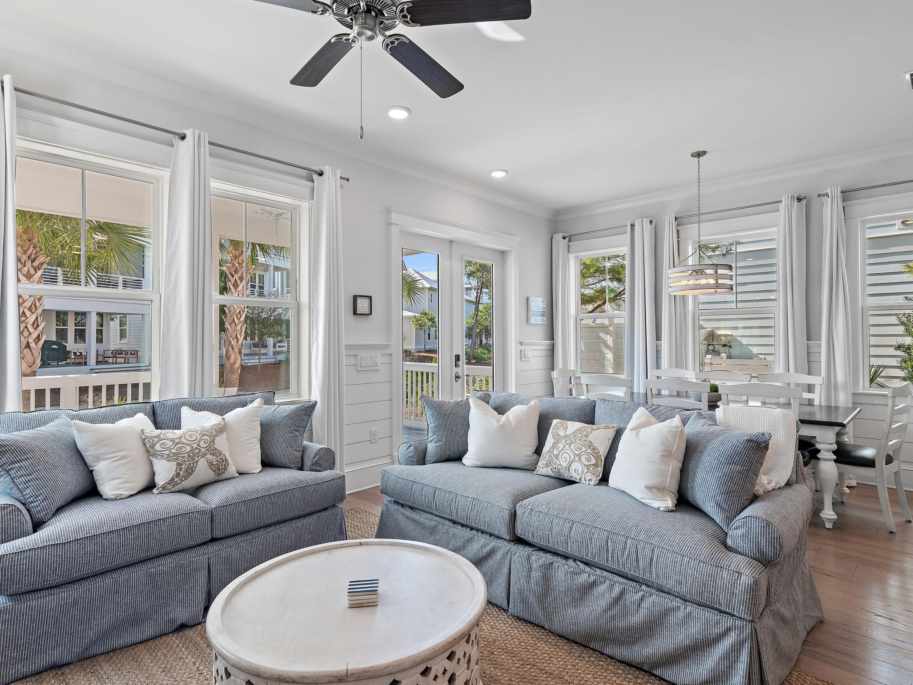 93 East Crabbing Hole Ln Inlet Beach Inlet Beach, FL 32461 - Photo 5 of 49 a living room with furniture and a large window
