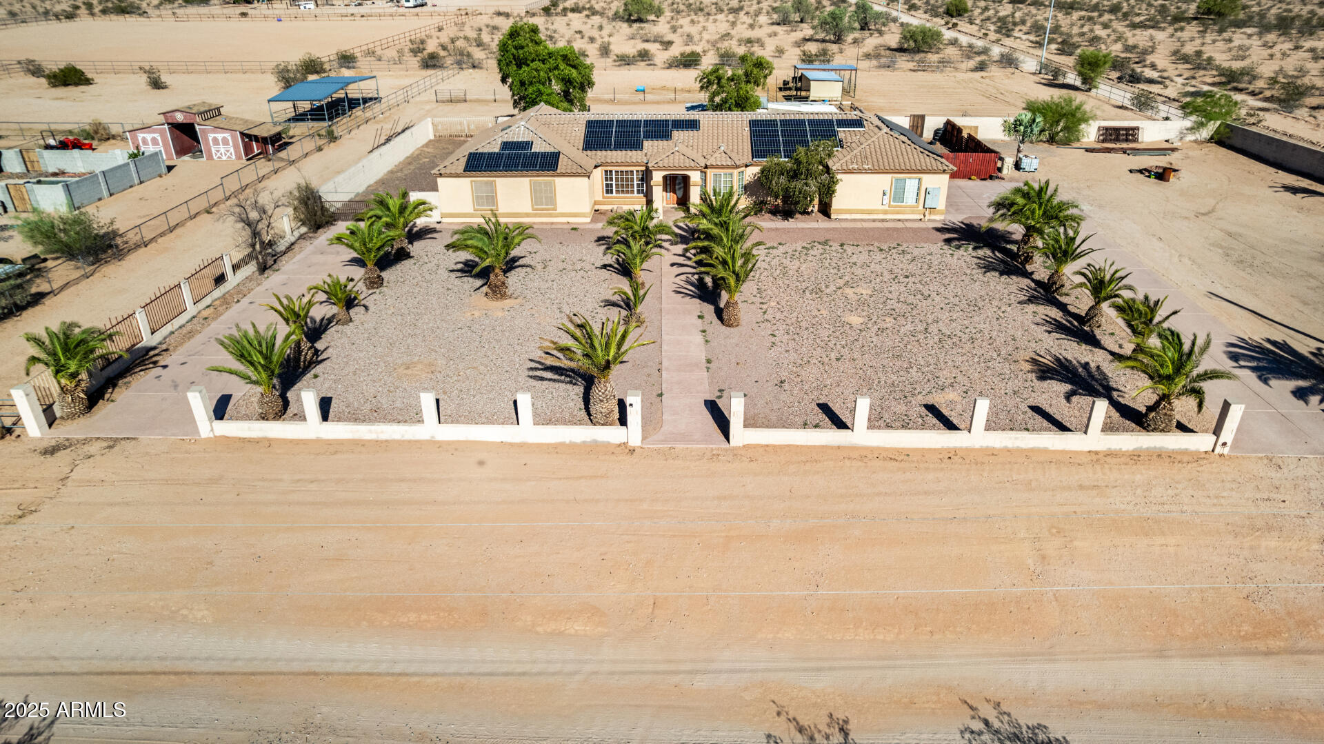 11381 Warrior Road Casa Grande, AZ 85193 - Photo 51 of 73 an aerial view of a house with a swimming pool and outdoor space