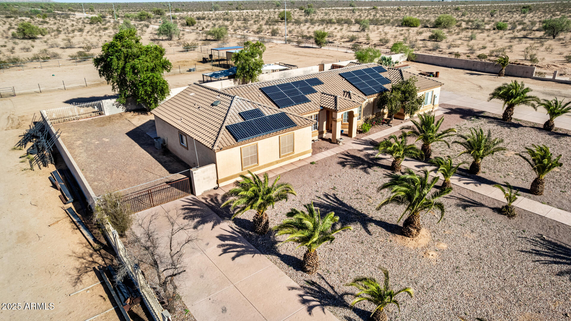 11381 Warrior Road Casa Grande, AZ 85193 - Photo 54 of 73 an aerial view of a house with a yard