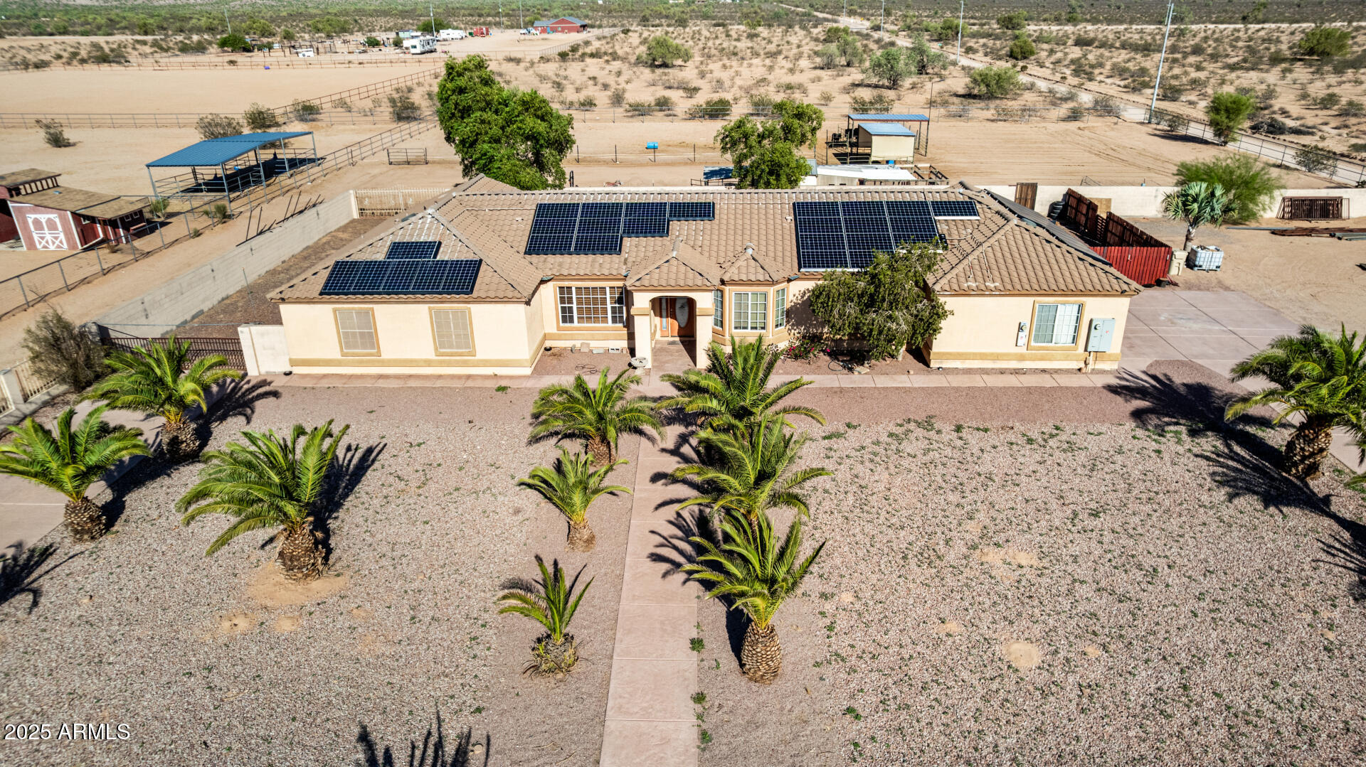 11381 Warrior Road Casa Grande, AZ 85193 - Photo 55 of 73 an aerial view of a house with a yard and ocean view