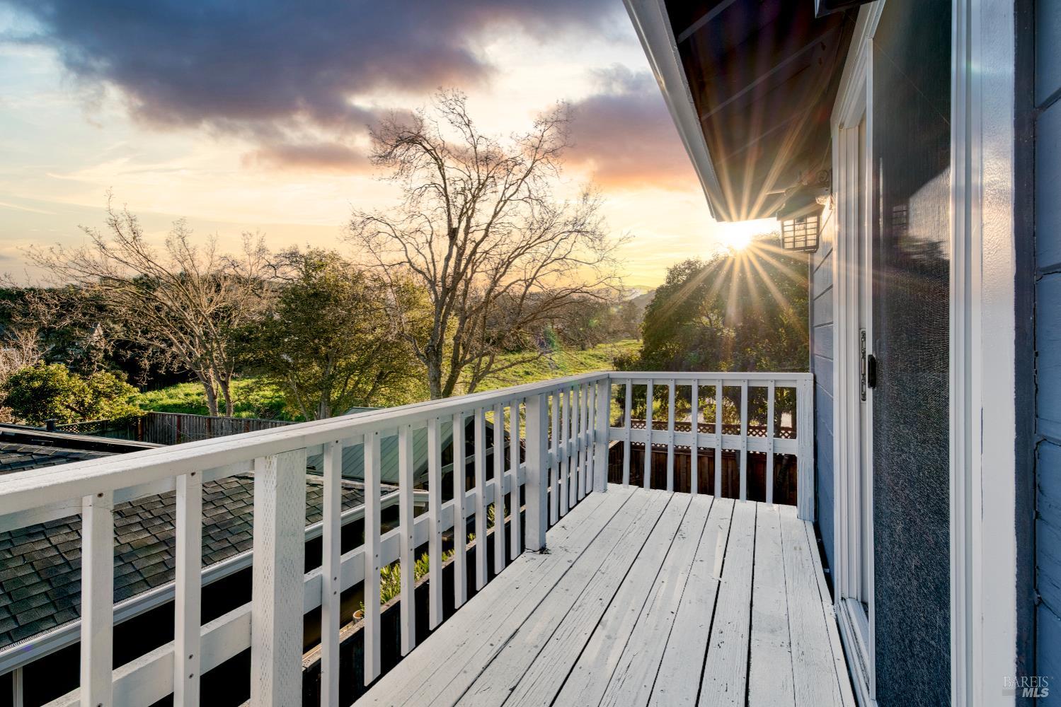 1534 Buchanan Street Novato, CA 94947 - Photo 15 of 30 a view of balcony with wooden floor and fence