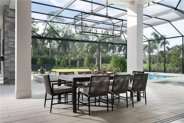 a view of an outdoor space with furniture