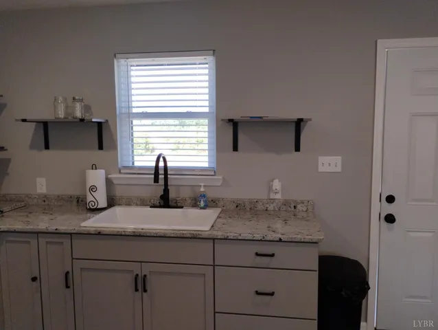 a close view of sink and tap