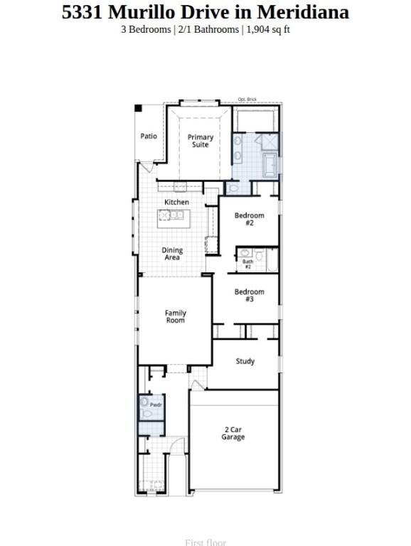 5331 Murillo Drive Manvel, TX 77578 - Photo 20 of 20 a picture of a floor plan