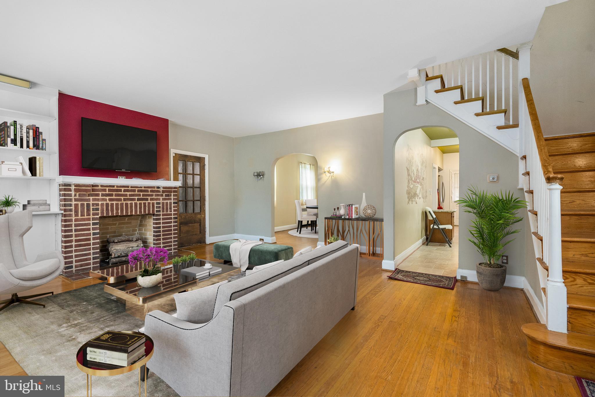 4826 Coleherne Road Baltimore, MD 21229 - Photo 5 of 44 Cozy Up in Front of the Fireplace