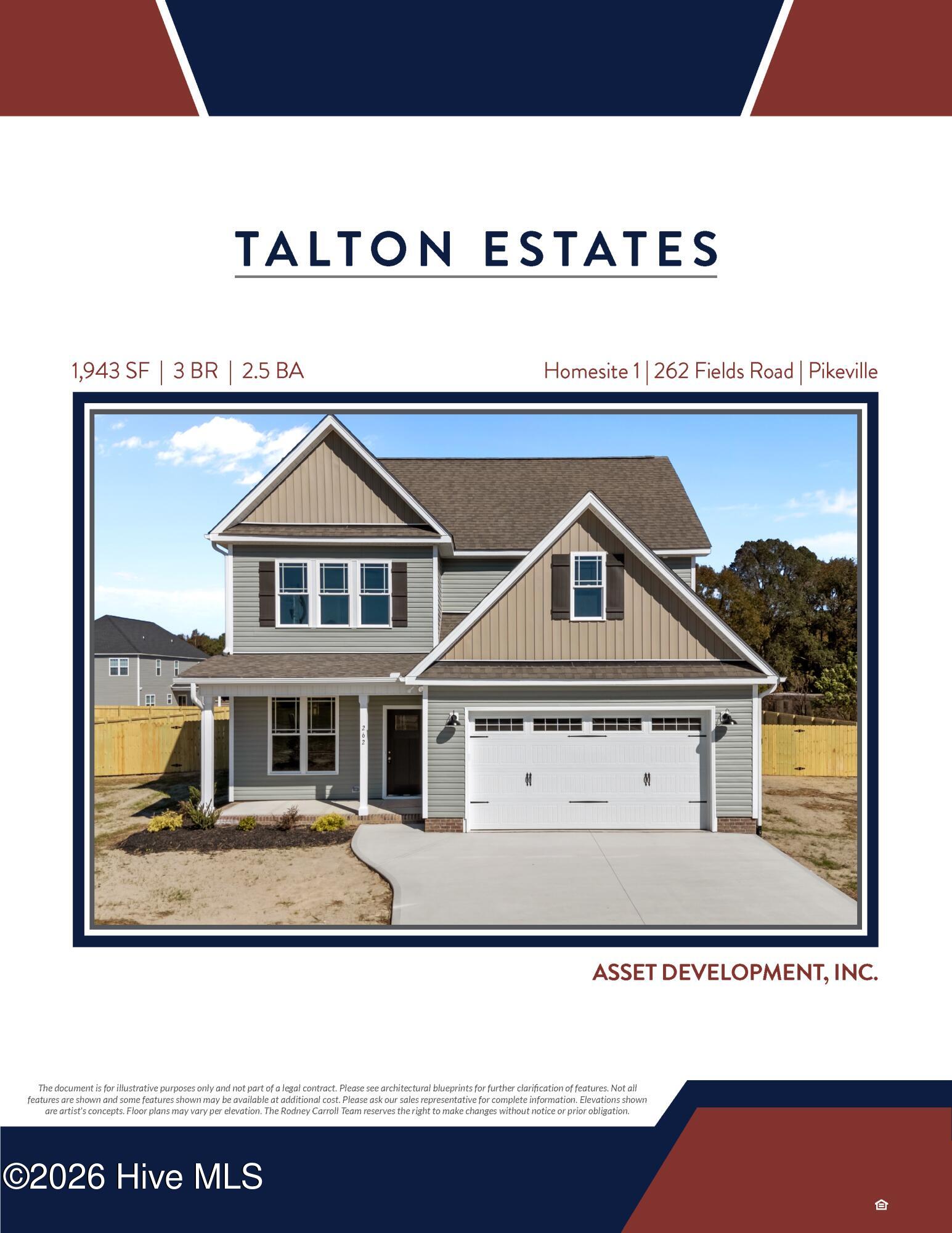 262 Fields Road, Unit LOT 01 Pikeville, NC 27863 - Photo 4 of 44 Lot 1 TF Unbranded Cutsheet_Page_1