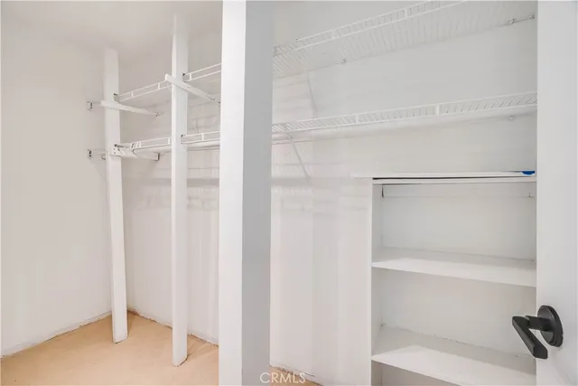 a close view of closet