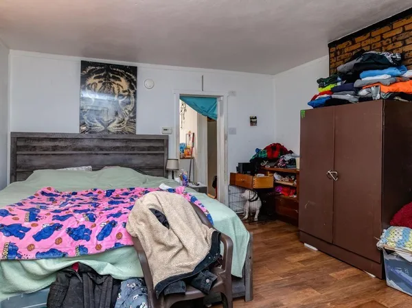 a kitchen with stainless steel appliances wooden cabinets and a counter top space