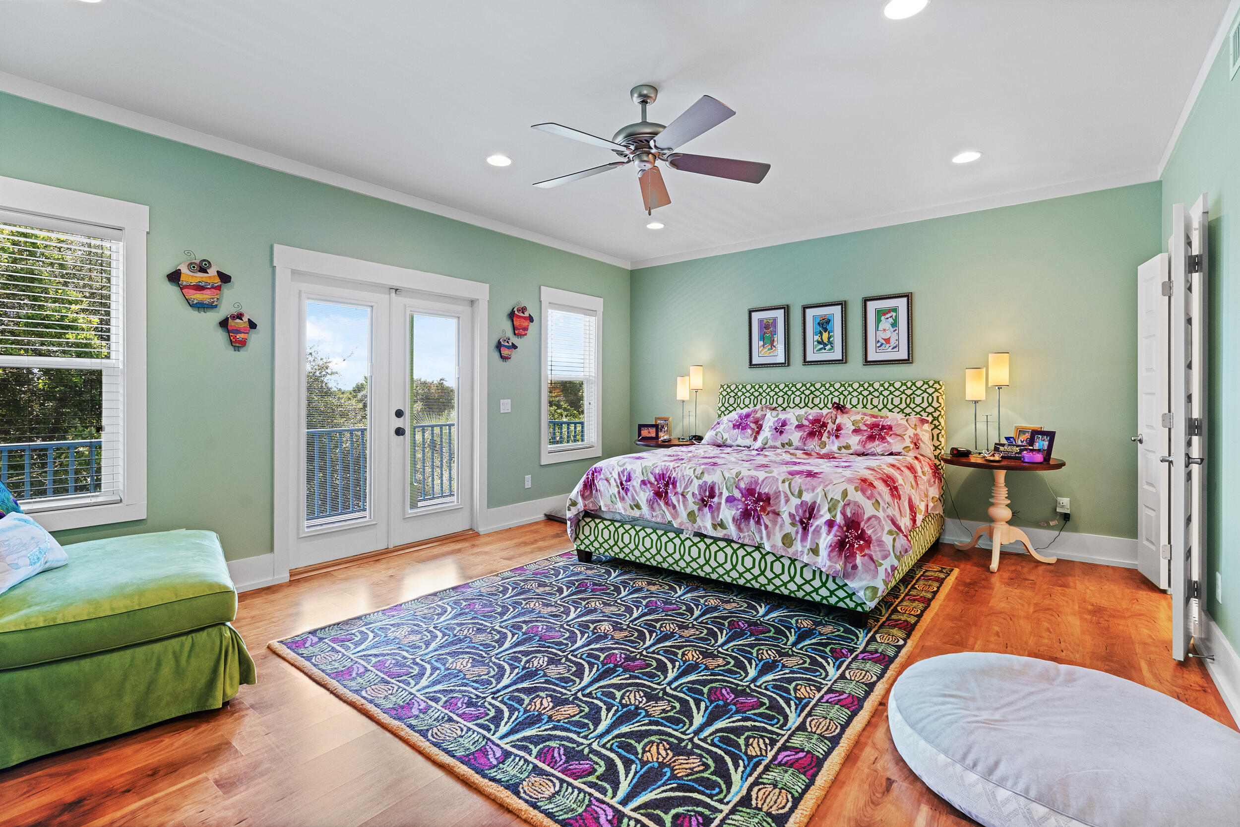 34 Blue Dolphin Loop Inlet Beach, FL 32461 - Photo 26 of 45 a bedroom with a bed a couch and a window