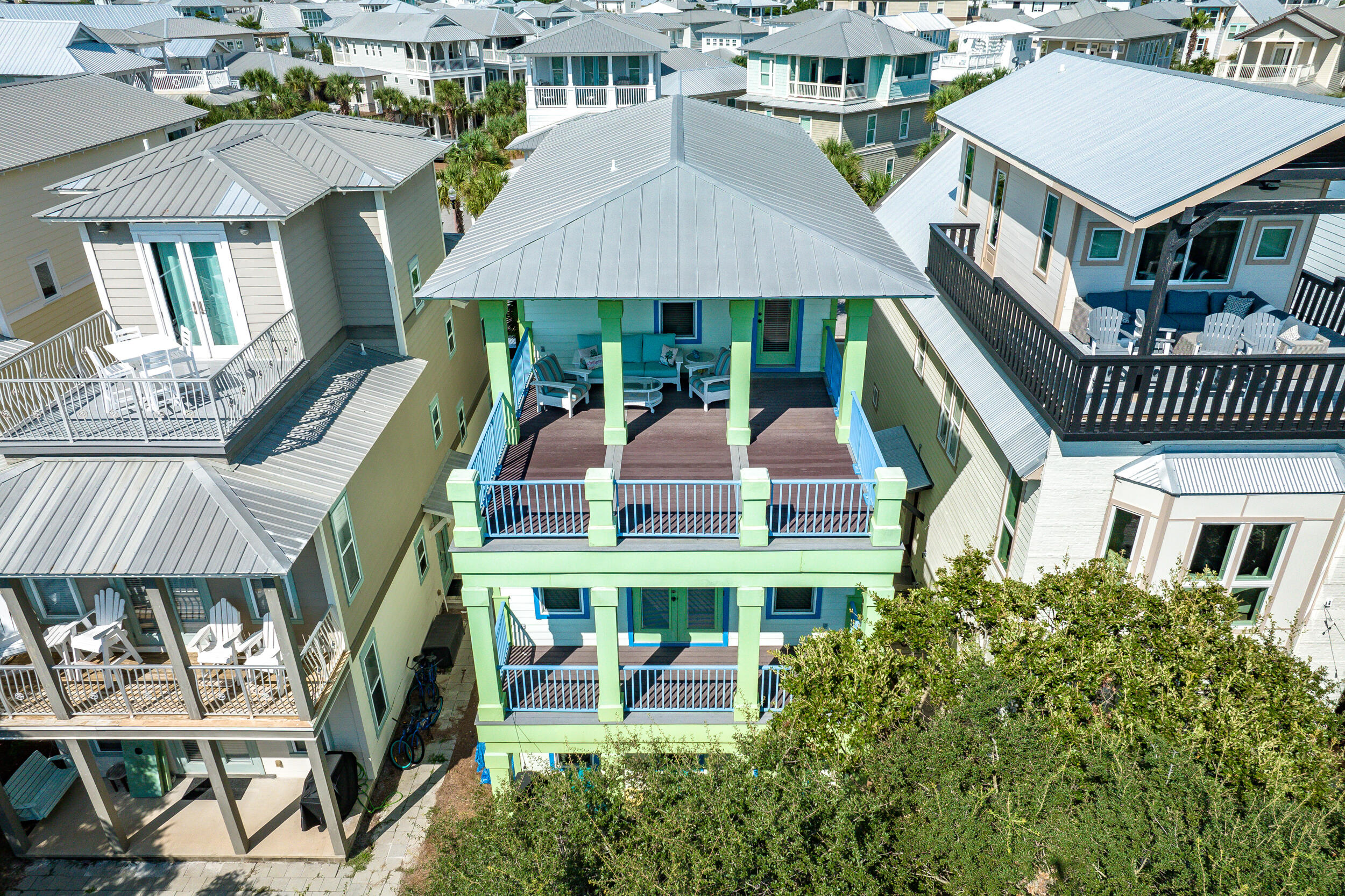 34 Blue Dolphin Loop Inlet Beach, FL 32461 - Photo 4 of 45 a aerial view of a house with a balcony