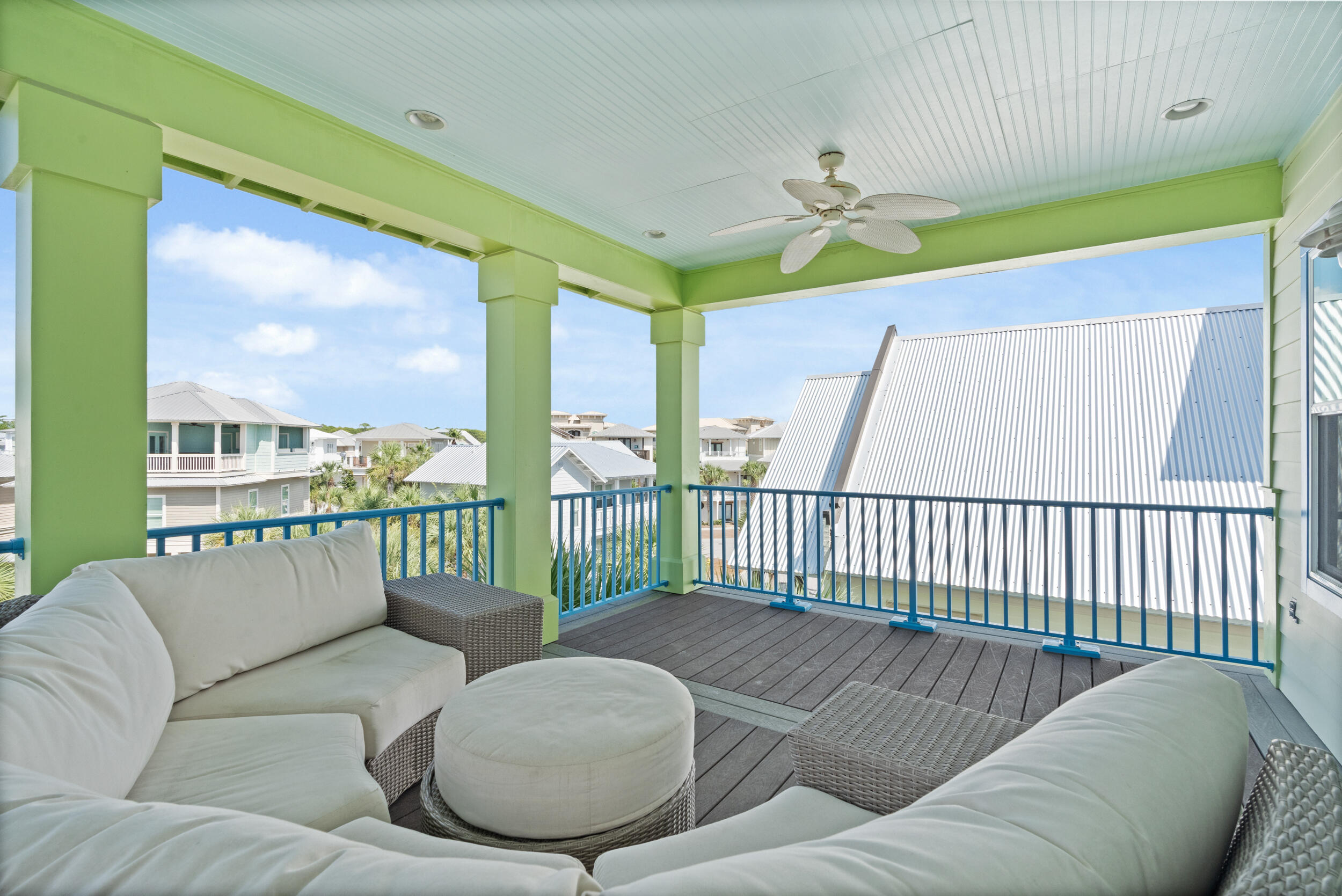 34 Blue Dolphin Loop Inlet Beach, FL 32461 - Photo 42 of 45 a living room with furniture and a floor to ceiling window