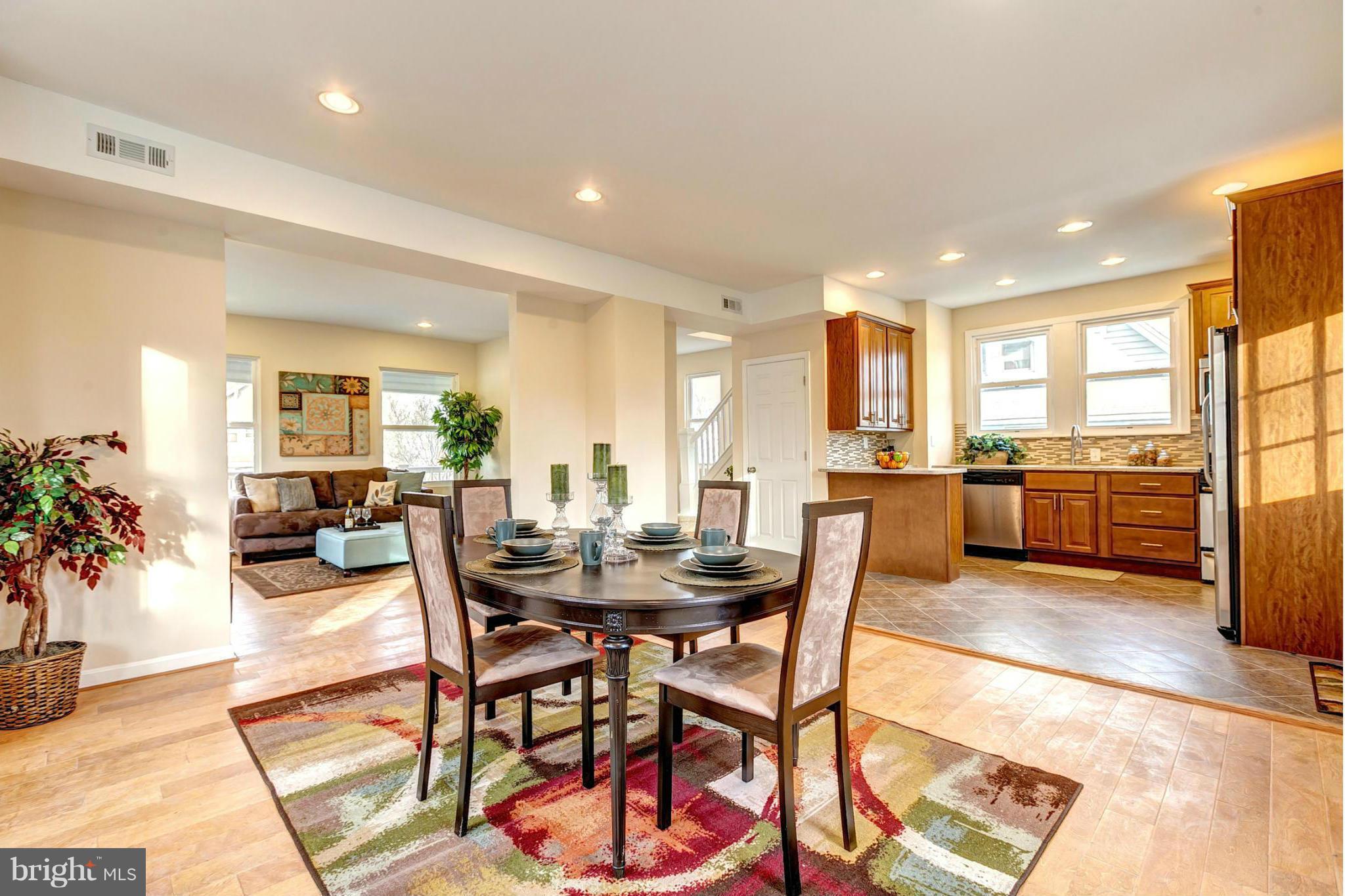 4501 Raspe Avenue Baltimore, MD 21206 - Photo 8 of 30 Dining Room WIth Recessed Lights