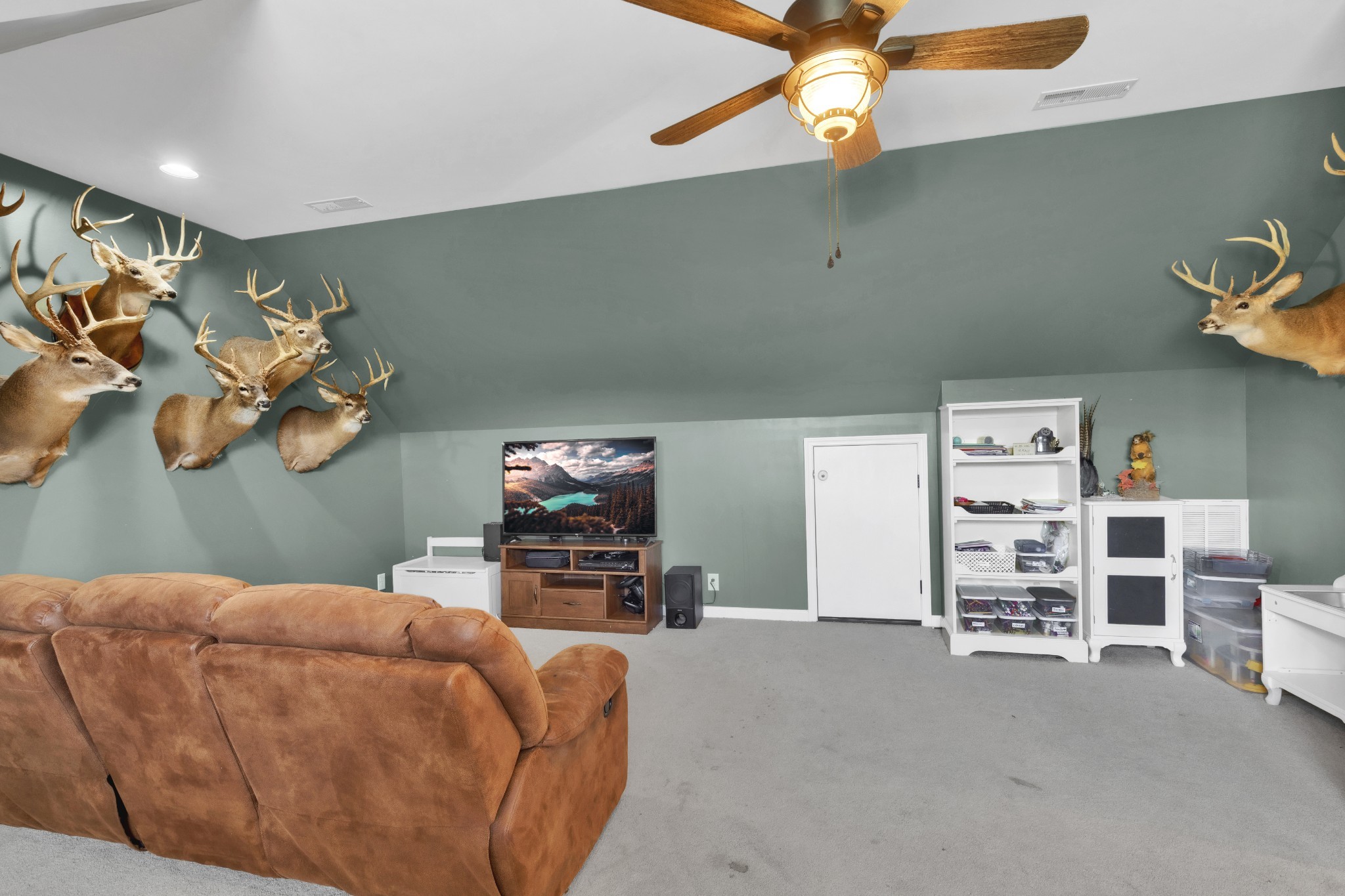 3988 Fykes Grove Road Cedar Hill, TN 37032 - Photo 38 of 50 a bedroom with a bed and a television