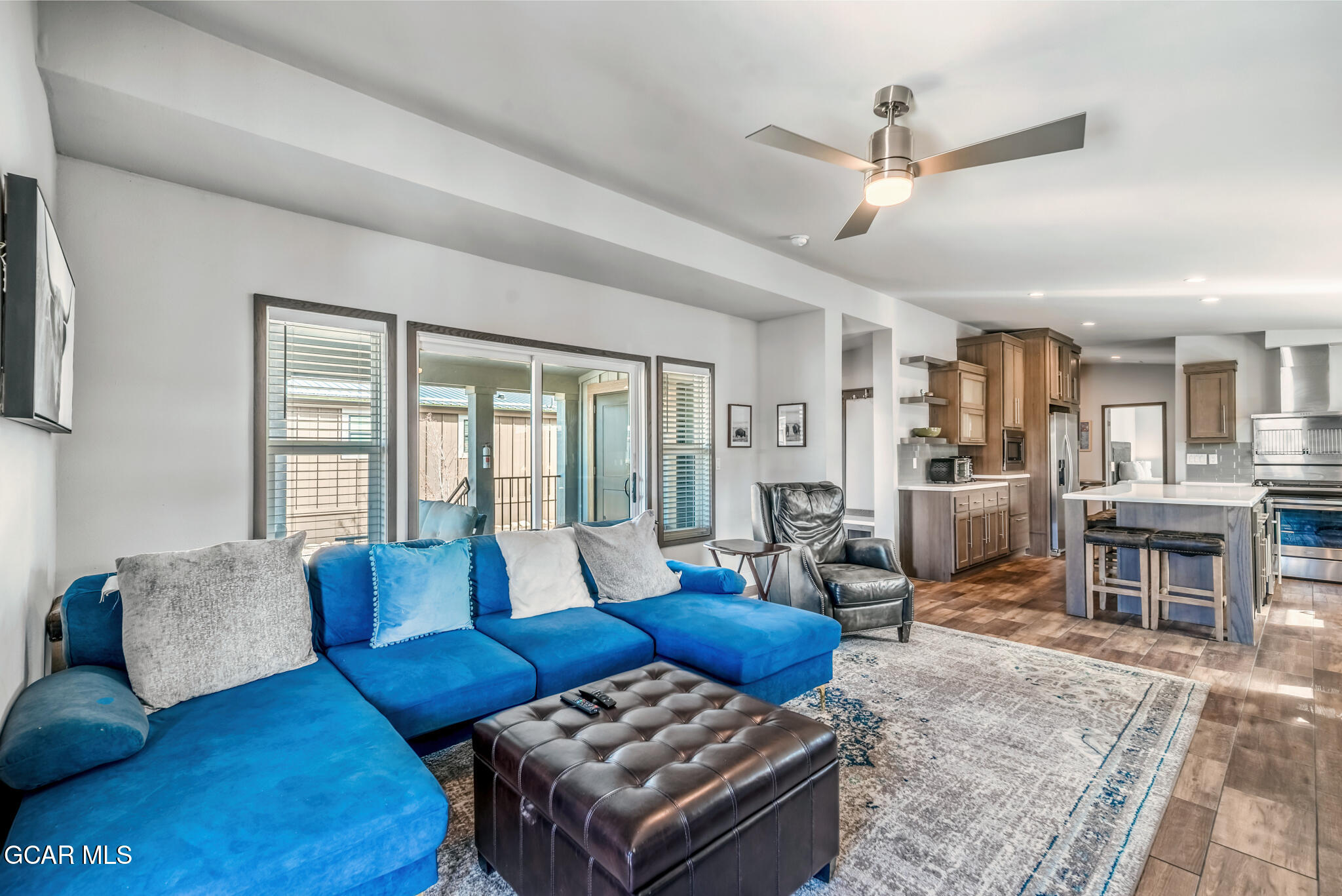 1051 Summit Trail Granby, CO 80446 - Photo 41 of 66 a living room with furniture and a fireplace