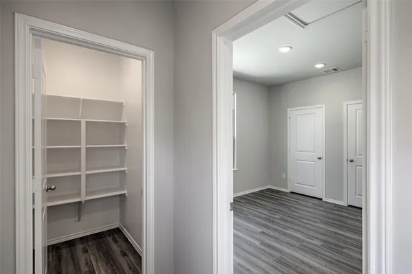 a view of a walk in closet