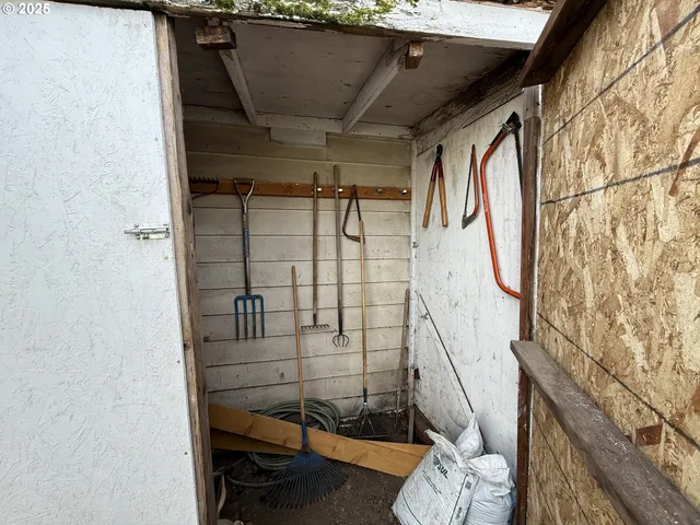 a view of storage and utility room