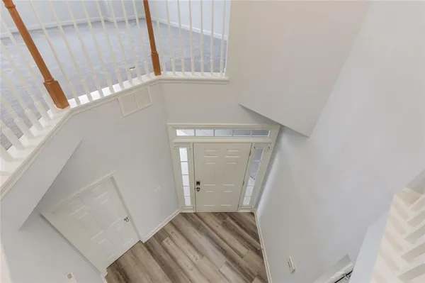 a view of an front door