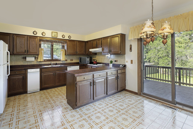 3915 Rugen Road Glenview, IL 60025 - Photo 5 of 11 a kitchen with a sink stove and microwave