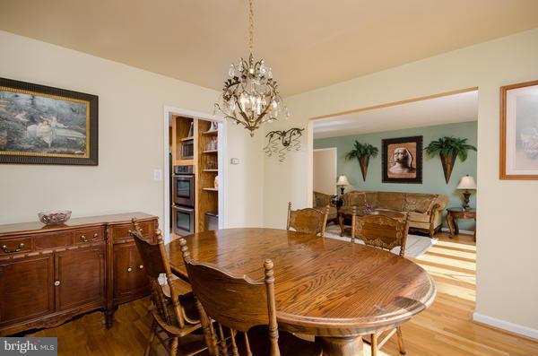 8011 Langbrook Road Springfield, VA 22152 - Photo 11 of 30 a view of a dining room with furniture and wooden floor