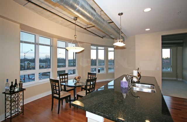 450 Village Center Drive, Unit 305 Burr Ridge, IL 60527 - Photo 6 of 10 a dining room with furniture water view and a large window