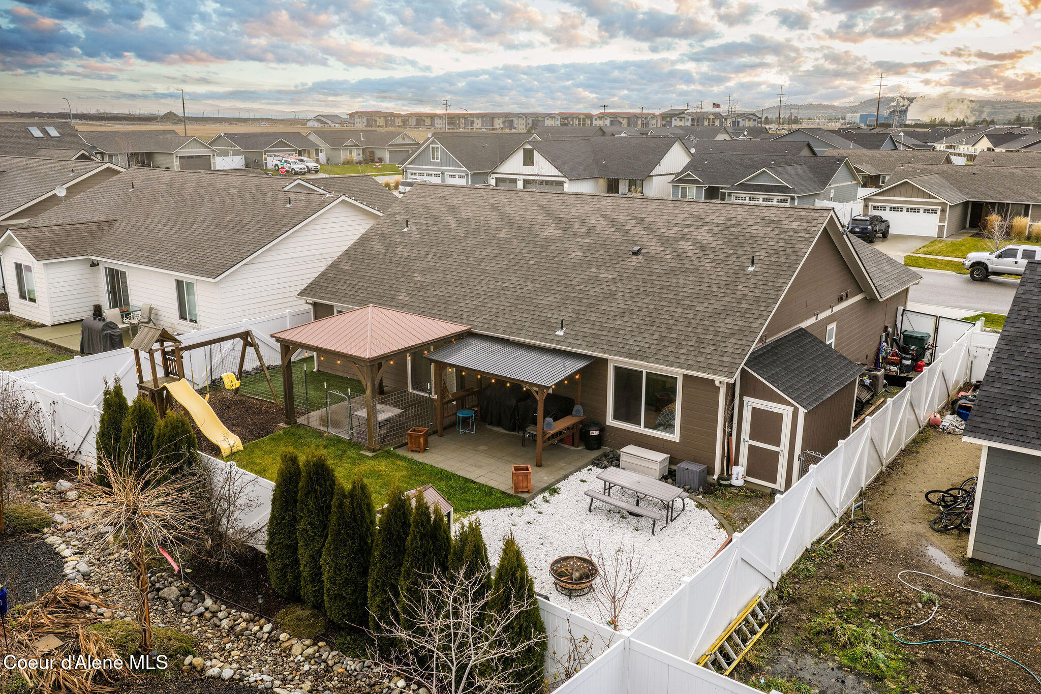 12926 North Bushel Street Rathdrum, ID 83858 - Photo 29 of 34 Aerial of back yard