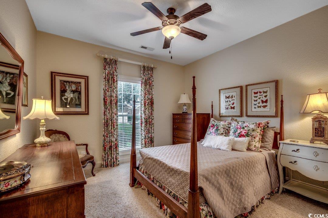 908 Corrado Street Myrtle Beach, SC 29572 - Photo 12 of 33 Bedroom with light carpet and a ceiling fan