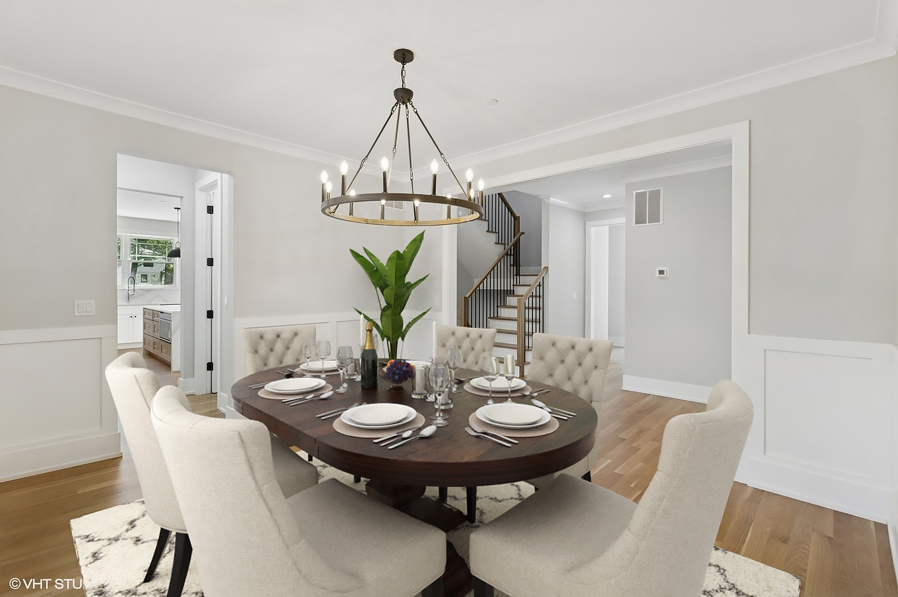 1816 Rosemary Road Highland Park, IL 60035 - Photo 13 of 35 a view of a dining room with furniture and chandelier
